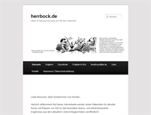 Tablet Screenshot of herrbock.de